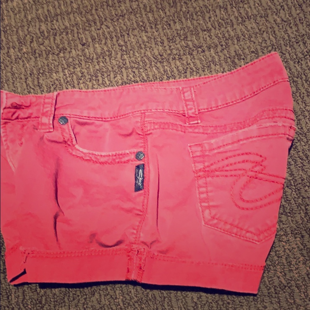 Silver Red Shorts